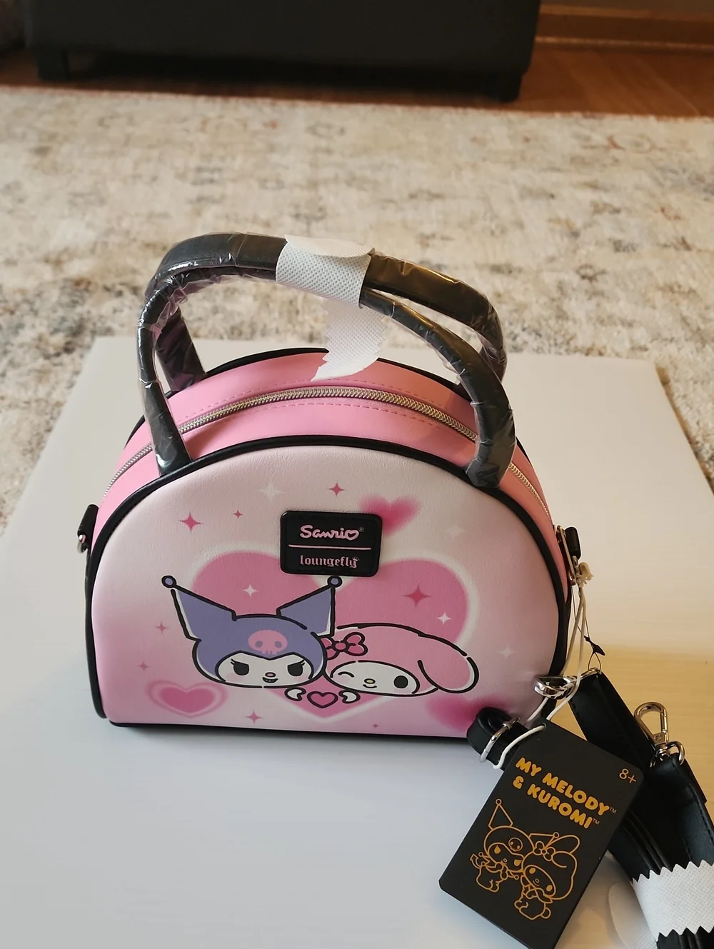 Loungefly Sanrio My Melody & Kuromi Pink Crossbody Bag. NWT